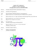 Linear Equations Worksheet - Algebra 1b Printable pdf