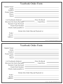 Yearbook Order Form Printable pdf