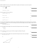 Practice Exam Iii Trigonometry Worksheet With Answers