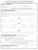 Form Odh 3989.23 - Ohio Wic Prescribed Formula And Food Request Form