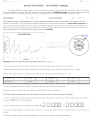 Periodic Trends Ionization Energy Worksheet With Answers