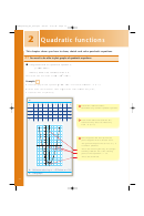 Quadratic Functions Worksheet - Chapter 2 Printable pdf