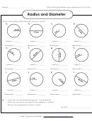 Radius And Diameter Worksheet With Answers Printable pdf