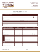 New Client Form - Chisholm Trail Veterinary Clinic Printable pdf