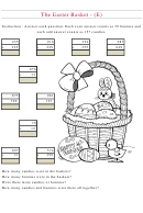 The Easter Basket Mixed Review Worksheet With Answers