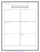 Solve The Two-step Equations - Integers Worksheet With Answers
