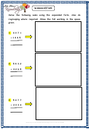 Expanded Form Of A Number Addition Worksheet With Answers Printable pdf