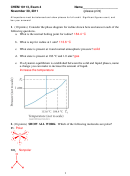 Chemistry Worksheet With Answer Key - Chem 10113, Quiz 1b