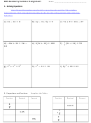 Solving Equations, Area & Perimeter, Quadratics And Parabolas Worksheet