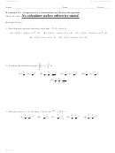 Integration By U-Substitution And Pattern Recognition Worksheet - Ws 4.4, Calculus Maximus Printable pdf