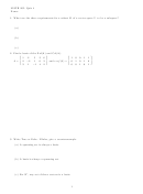 Math 205 Matrix Worksheet