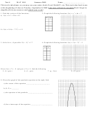 Mat 1101 Take-home Test Worksheet - Augusta Technical College, 2009