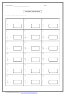 Fractions Into Decimals Worksheet With Answers