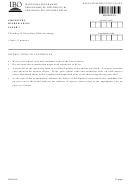 Chemistry Worksheet Higher Level Paper 3 - Ib Global Centre, 2004