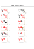 Adding Playing Cards (d) Worksheet With Answer Key