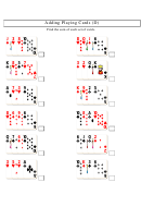 Adding Playing Cards (d) Worksheet With Answer Key