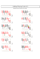 Adding Playing Cards (c) Worksheet With Answer Key
