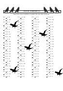 Raven Addition (i) Single Digit Worksheet With Answer Key