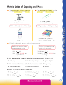 Metric Units Of Capacity And Mass Worksheet - Grade 5 Printable pdf