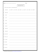 Expanded Form Worksheet With Answer Key
