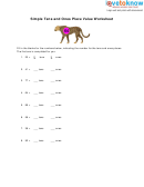 Simple Tens And Ones Place Value Worksheet With Answer Key