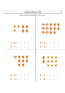 Autumn Ratios (D) Math Worksheet With Answer Key Printable pdf