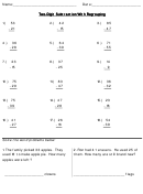 Two-digit Subtraction With Regrouping Worksheet