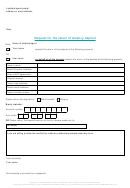 Request For The Return Of Tenancy Deposit Form