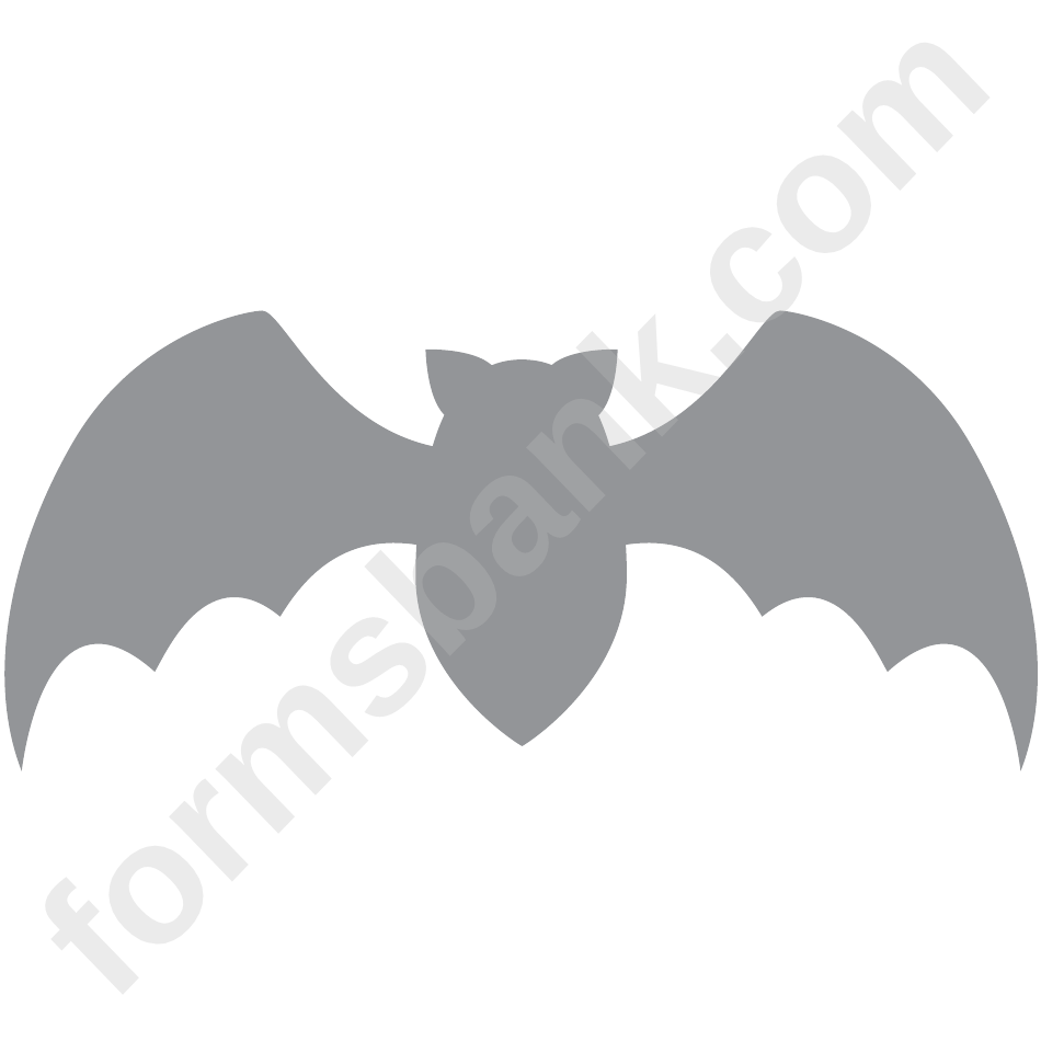 Halloween Wreath Bat Template