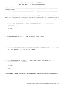 Fillable Initial 90-Day Evaluation Record Form - La Center School District Printable pdf
