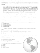 The Log Of Christopher Columbus Worksheet Printable pdf