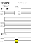 Fillable Work Order Form - Advanced Data Technologies Printable pdf