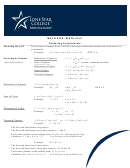 Math 0308/math 0310 Factoring Polynomials Worksheet With Answer Key - Lone Star College Montgomery, 2011