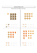 Autumn Ratios (F) Math Worksheet With Answer Key Printable pdf