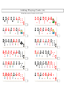 Adding Playing Cards (a) Math Worksheet With Answer Key