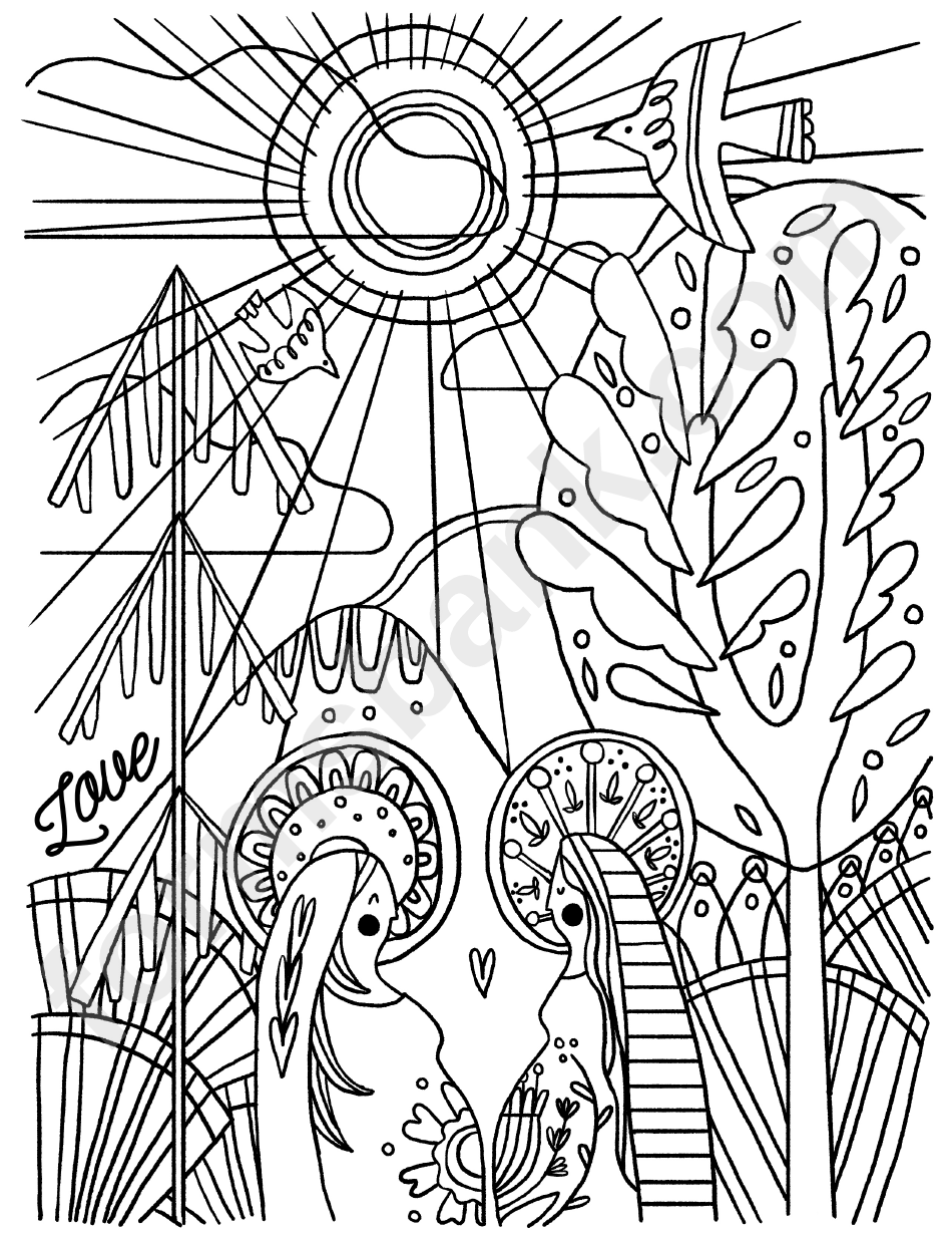 Salt Advent Love Coloring Sheet