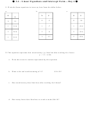 3.4 Linear Equations And Intercept Form Worksheet