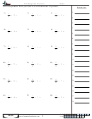 Dividing Unit Fractions Worksheets With Answer Keys