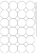 Four Octagon Table Runner Template
