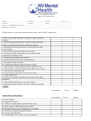 Child's Evaluation Form - Age 6-12 Years Old - Nv Mental Health