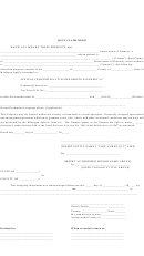 Fillable Quit Claim Deed Form Michigan Printable pdf