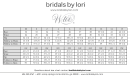 Wedding Dress Size Chart - Bridals By Lori Printable pdf