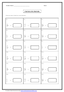 Fractions Into Decimals Worksheet With Answers