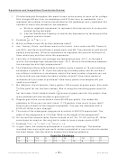 Equations And Inequalities Cumulative Review Worksheet With Answers - Nj Center For Teaching And Learning