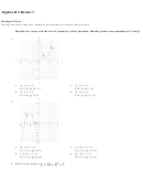 Vertex Form Worksheets With Answer Key - Algebra Ii A Review 7 Printable pdf
