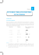 Inverse Trigonometric Functions Worksheets With Answers
