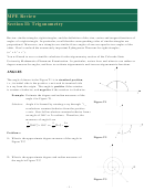 Similar Triangles, Right Triangles, And The Definition Of The Sine, Cosine And Tangent Functions Of Angles Of A Right Triangle Worksheets With Answer Key