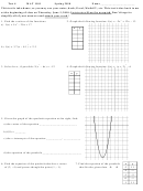 Test 4 Mat 1101 Worksheet - 2010 Printable pdf