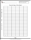 Favorite Day Of The Week Graph Template