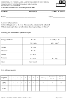 Annual Examinations For Secondary Schools Worksheets - Department For Curriculum Management And Elearning Printable pdf
